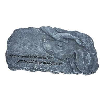 SEWOART Resin Pet Memorial Gravestone Statue for Dogs and Cats