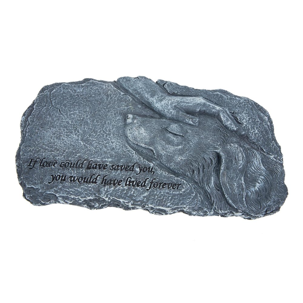SEWOART Resin Pet Memorial Gravestone Statue for Dogs and Cats