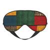 African-Style Patchwork Silk-Like Sleep Eye Mask for Men and Women view 1