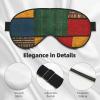 African-Style Patchwork Silk-Like Sleep Eye Mask for Men and Women view 4