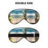 Beach Pineapple Silk-Like Sleep Mask for Men and Women view 2