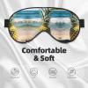 Beach Pineapple Silk-Like Sleep Mask for Men and Women view 3