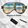 Beach Pineapple Silk-Like Sleep Mask for Men and Women view 4