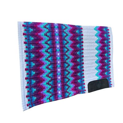 Western Show Saddle Pad for Horses, Handcrafted New Zealand Wool, Standard Size, A305