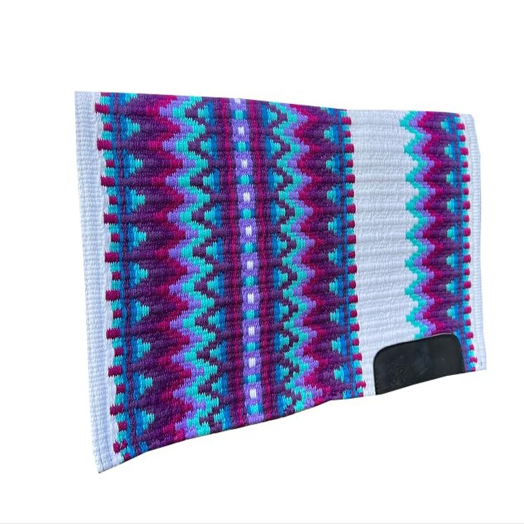 Western Show Saddle Pad for Horses, Handcrafted New Zealand Wool, Standard Size, A305