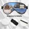 Eye Mask with Snow Street Print, Silk-Like Sleep Mask for Men and Women view 4
