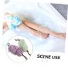 WRITWAA 2-Pack Stretchable Mesh Bath Sponges with Handle for Shoulders and Feet, Rich Lather, Random Color view 4