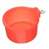 Toyvian Bird Bath for Cages - Plastic, Easy to Clean, Red for Parrots view 1