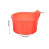 Toyvian Bird Bath for Cages - Plastic, Easy to Clean, Red for Parrots view 2