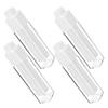 PACKOVE 4-Piece Refillable Airless Pump Bottles, Clear view 1