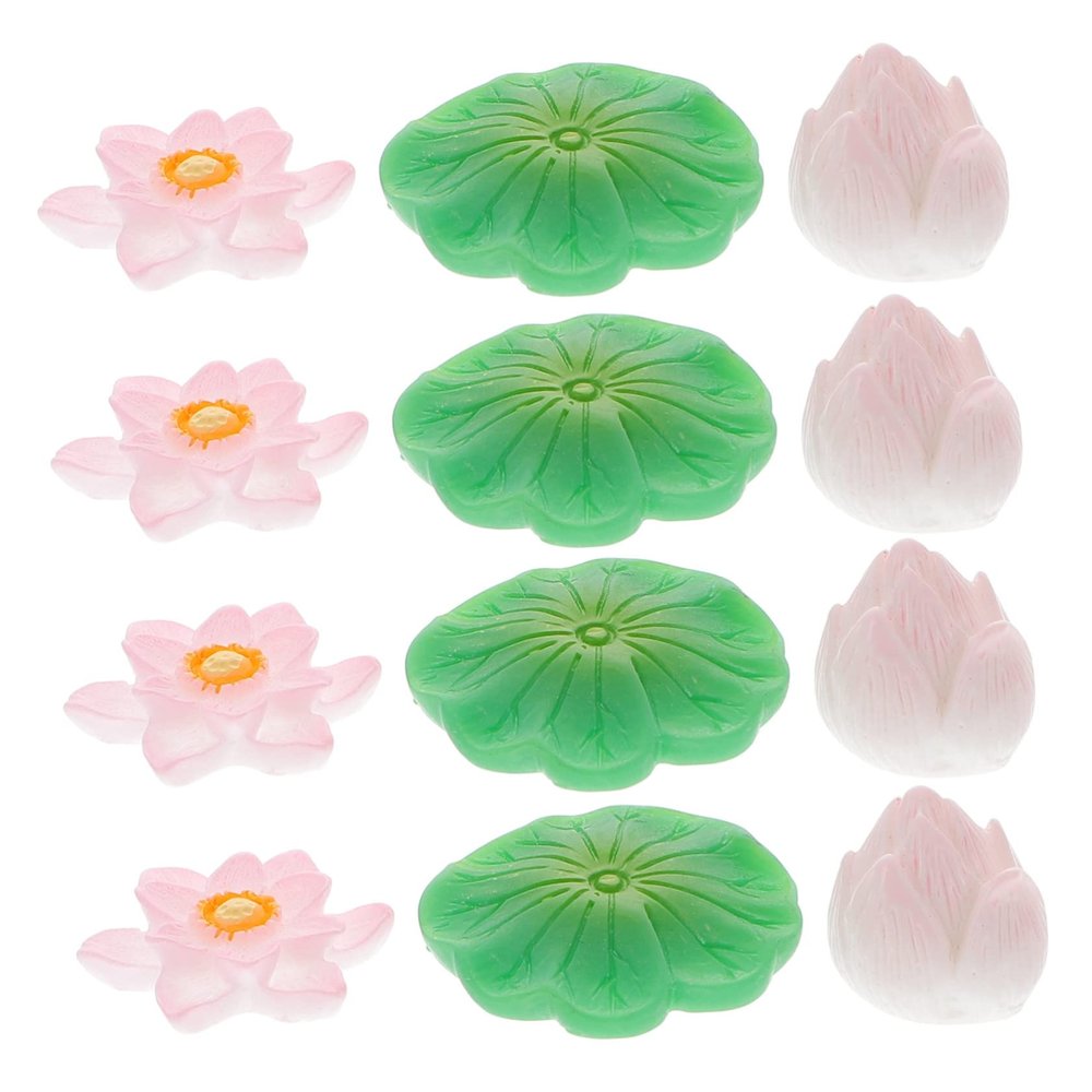 CIYODO Resin Lotus Flower Leaf Decoration