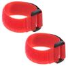 Gatuida Nylon Rooster Collars - Silent Adjustable Red 2-Pack view 1