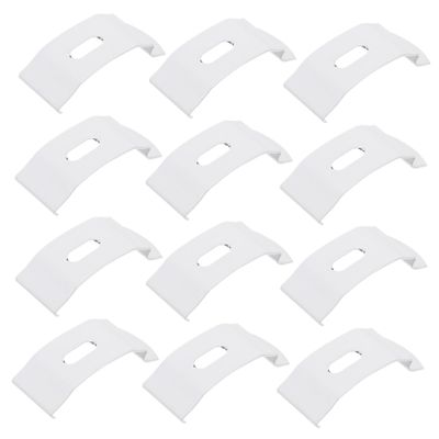 PartyKindom Metal Curtain Repair Plates, White, 20 Pack