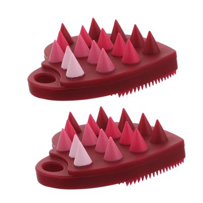 SAFIGLE Double-Sided Silicone Scalp Massage Brush for Deep Cleansing