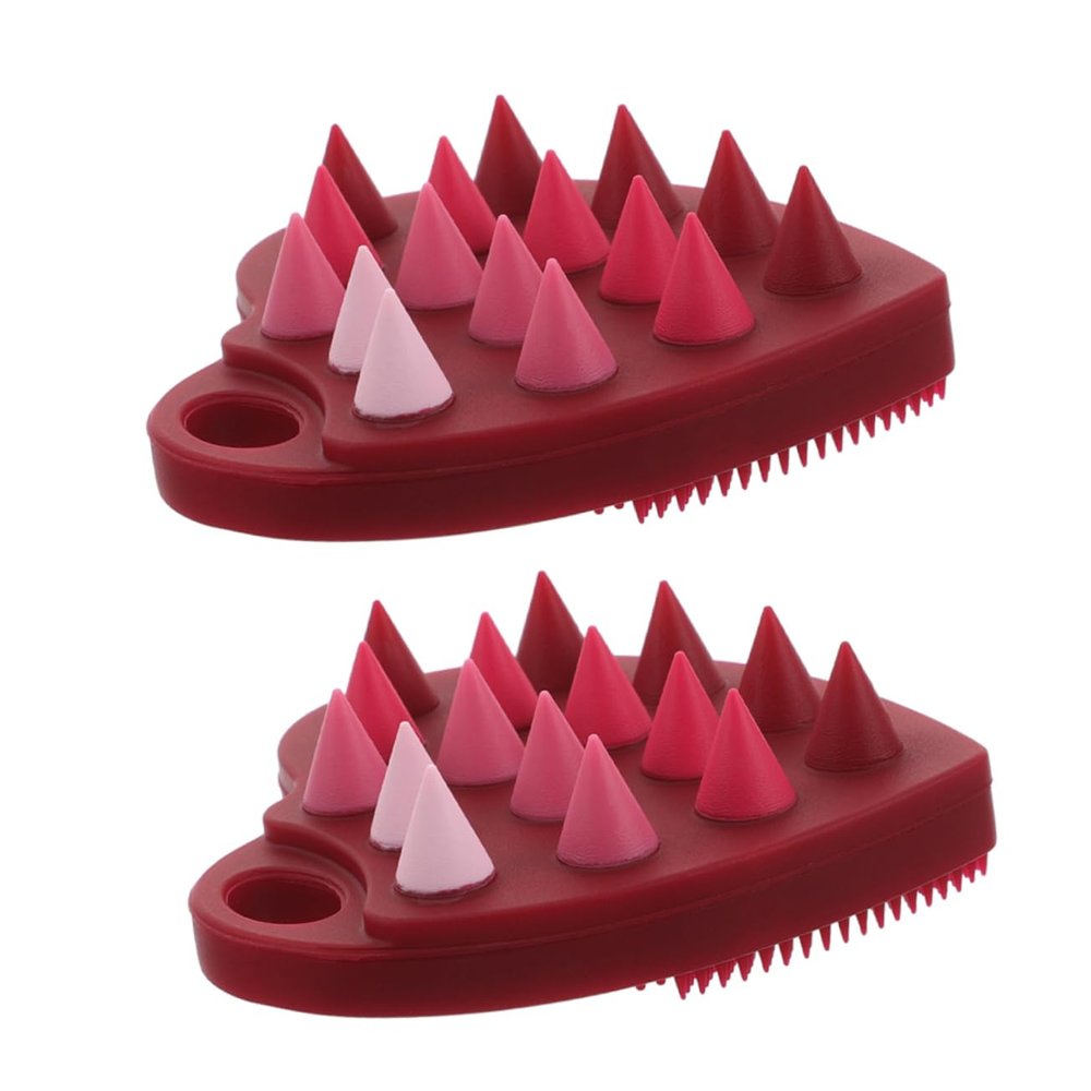 SAFIGLE Double-Sided Silicone Scalp Massage Brush for Deep Cleansing