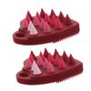 SAFIGLE Double-Sided Silicone Scalp Massage Brush for Deep Cleansing view 1