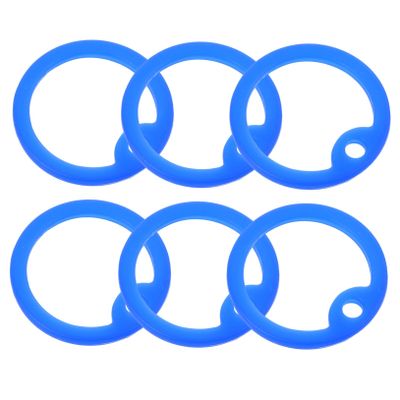 ibasenice Silicone Dog Tag Rings - 6 Pack