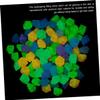 TOYANDONA 5-Pack Glow-in-the-Dark Aquarium Stones, Blue, 500 Pieces view 4