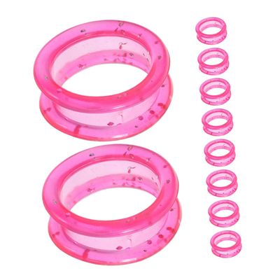 BESPORTBLE 20-Piece Lightweight Silicone Finger Protection Rings for Scissors, Pink