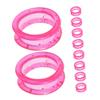 BESPORTBLE 20-Piece Lightweight Silicone Finger Protection Rings for Scissors, Pink view 1