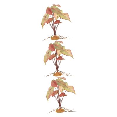 ibasenice 3-Piece Artificial Aquarium Plants for Aquariums and Terrariums