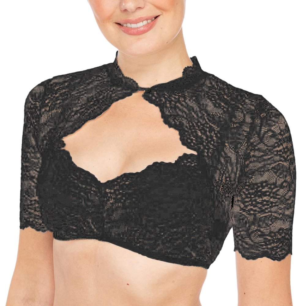 Women's Floral Lace Bodysuit Lingerie Set with Garter Belt