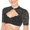 Women's Floral Lace Bodysuit Lingerie Set with Garter Belt view 1