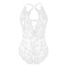 Women's Sexy Red Lace Babydoll Bodysuit view 4