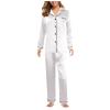 Women's Satin Lace Bodysuit Lingerie Set with Stockings view 2