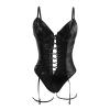 Women's Sheer Crotchless Leopard Babydoll Bodystocking, 3XL–4XL view 2