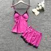 Curvy Women's Black Open-Crotch Babydoll Lingerie view 4