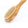 Body Care Brush with Wooden Handle, Double-Sided, Yellow view 3