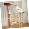 VERDANVERSE Indoor Cat Hammock, Window Hammock, Beige Flannel view 4