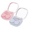 SEWOART Portable Oval Contact Lens Cases, 2 Pieces, Plastic view 1