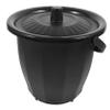 Vaguelly Plastic Emesis Basin and Portable Urinal with Lid, Round Design, Easy to Clean view 1