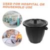 Vaguelly Plastic Emesis Basin and Portable Urinal with Lid, Round Design, Easy to Clean view 2