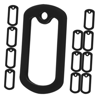 Milisten 12-Pack Silicone Dog Tag Noise-Reducing Covers