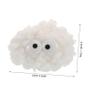 ifundom Plush Pom-Pom Balls for Indoor Cats, White, with Bell view 2