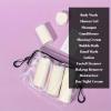 Nisone Travel Cream Dispenser Bottle Set, Travel Bottles, Toiletry Bag, TSA-Approved, Travel Accessories, 5-Piece (Pink) view 3