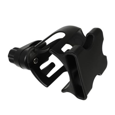 LIFKOME Universal Stroller Cup Holder with Phone Holder, Black
