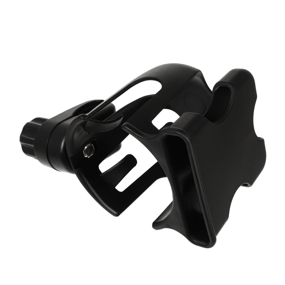 LIFKOME Universal Stroller Cup Holder with Phone Holder, Black