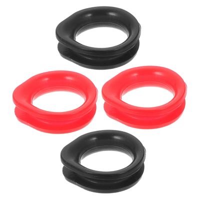 ibasenice 4-Piece Silicone Finger Rings for Hair and Pet Scissors, Non-Slip