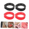 ibasenice 4-Piece Silicone Finger Rings for Hair and Pet Scissors, Non-Slip view 2