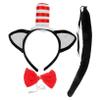 VALICLUD Cat Headband with Tail and Bow Accessories view 1