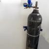 Oxygen Cylinder Wall-Mount Holder with Screws, Metal Stand with Safety Chain (5 pcs, L-35 cm/13 3/4 in) view 1