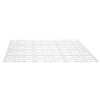 Rabbit Cage Mat, Non-Toxic, Easy to Clean, Durable, Non-Slip, Pink/Blue/White, 13.6 x 9.8 x 0.2 in