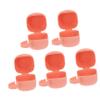 5-Pack Pink PP Pacifier Holder Cases, Portable Boxes view 1