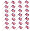 HOMOBABE 200-Piece Country Flag Toothpick Cupcake Toppers view 1