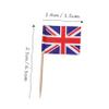 HOMOBABE 200-Piece Country Flag Toothpick Cupcake Toppers view 2
