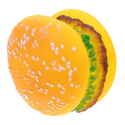 iBasenice Hamburger Vinyl Chew Toy